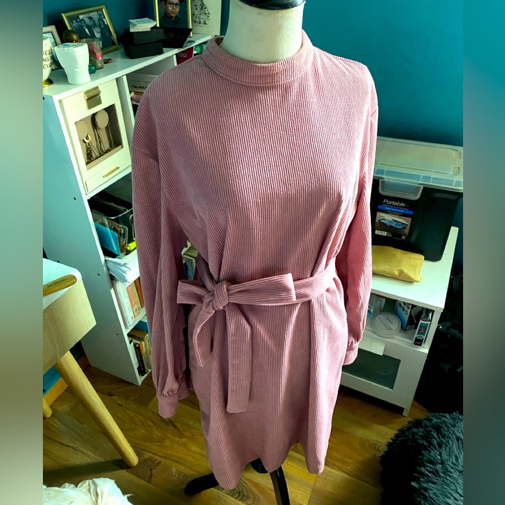 Pink Corduroy dress 👗🌸🌸🌸🌸